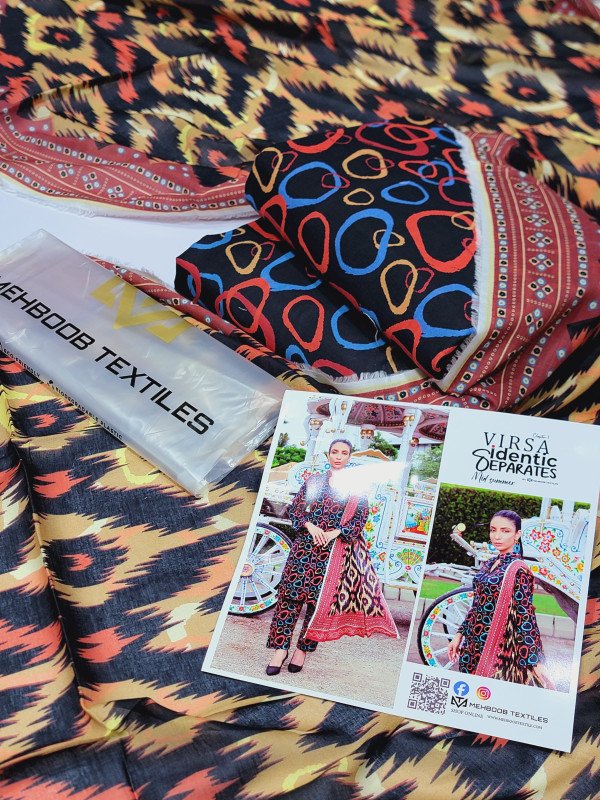 Luxury Digital Premium Printed AirJet Lawn 03 Piece Summer Collection Vol- 2024!