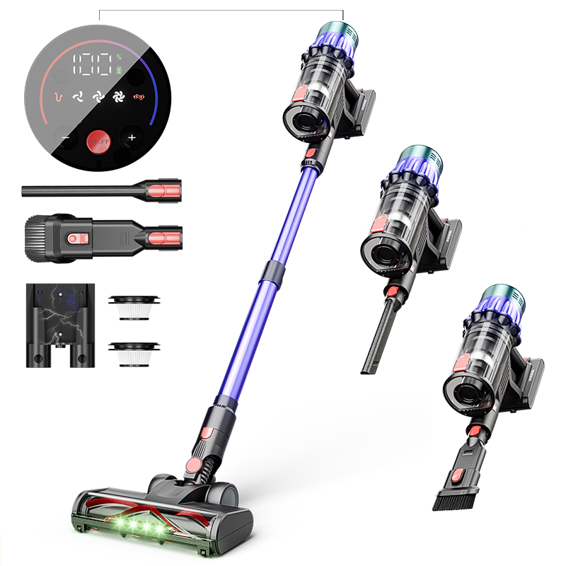 35KPa High Suction Cordless Stick Vacuum Cleaner for Home Carpet Portable HEPA Filter Wireless Vacuum