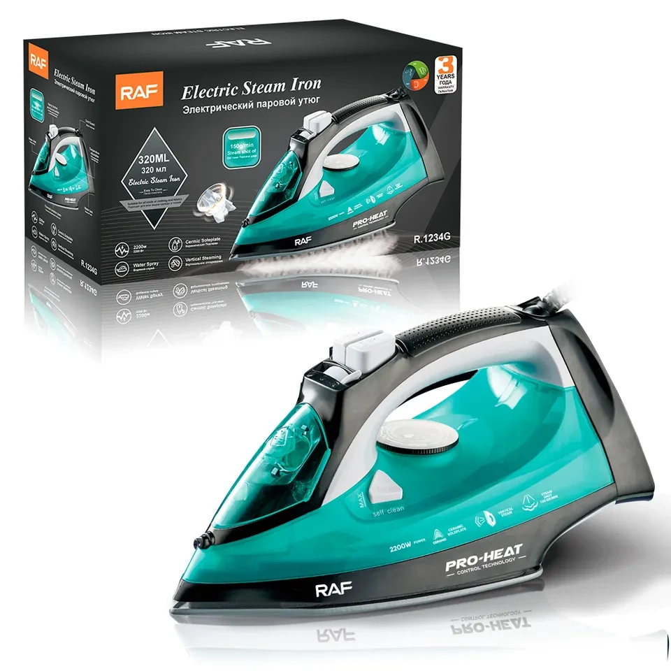 Home handheld portable electric iron unique design available ceramic plate steam iron