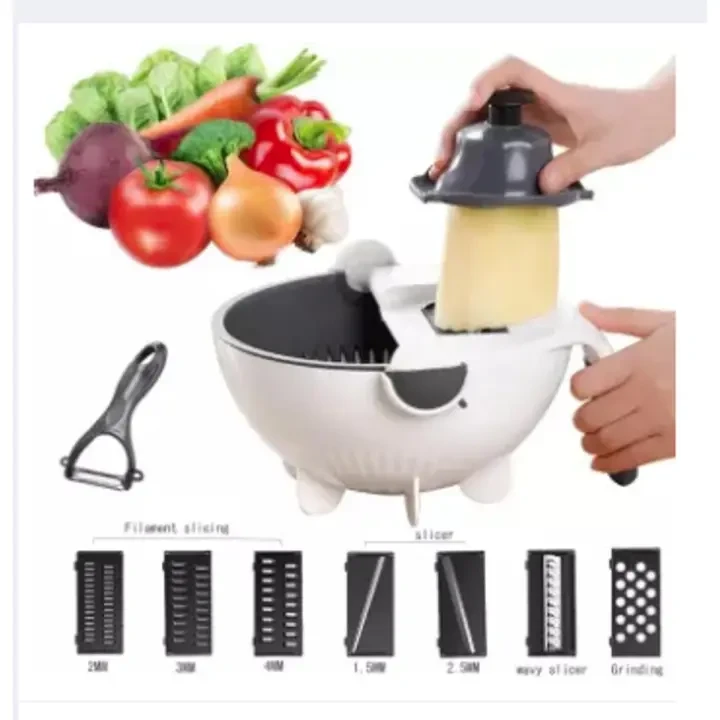 Multifunctional Vegetable Cutter With Drain Basket