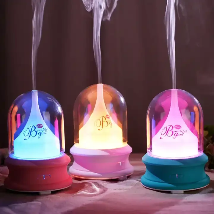 New Product Home Office Desk Mute Spray Atmosphere Lantern Ultrasonic Cold Fog Humidifier Streamer Bottle Aroma Diffuser