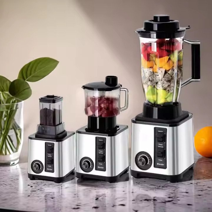 Multifunctional 8 in 1 4L Blender Juicer Food Processor Blender 3 in 1 Smoothie Blender Machine Heavy Duty Commercial 8000w