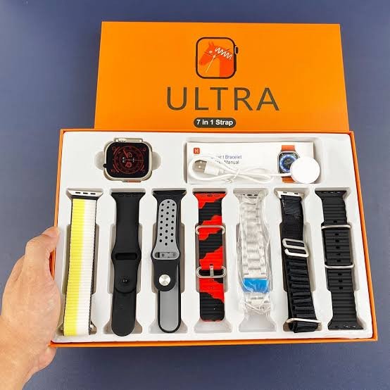 Ultra Sport Smart Watch 2.02 "HD Large Screen Bracelets Bluetooth Call Health Monitoring Wristwatch Multi-sport Wireless Charging Waterproof Smartwatch
