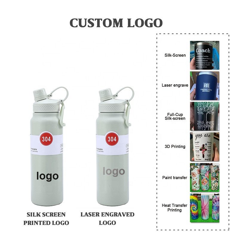 ZY RTS Stainless Steel Insulated Water Bottle 750/950ml Double Wall Design Style for Camping
