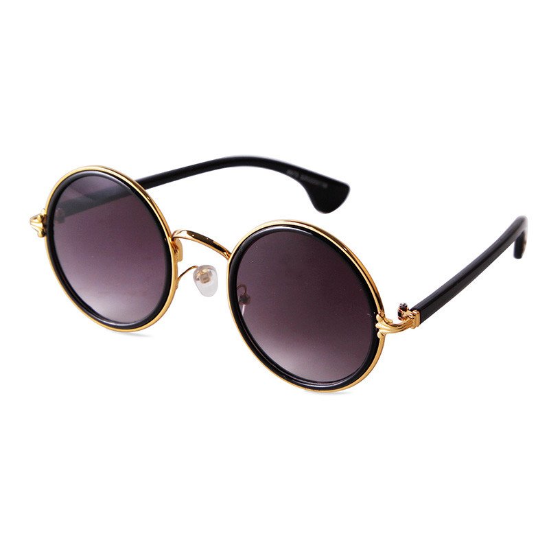 ADE WU STY8975 New Women Mirror Film Round Eyewear Fashion Trend Sunglasses Retro Shades Male Sun Glasses Unisex UV400 Wholesale