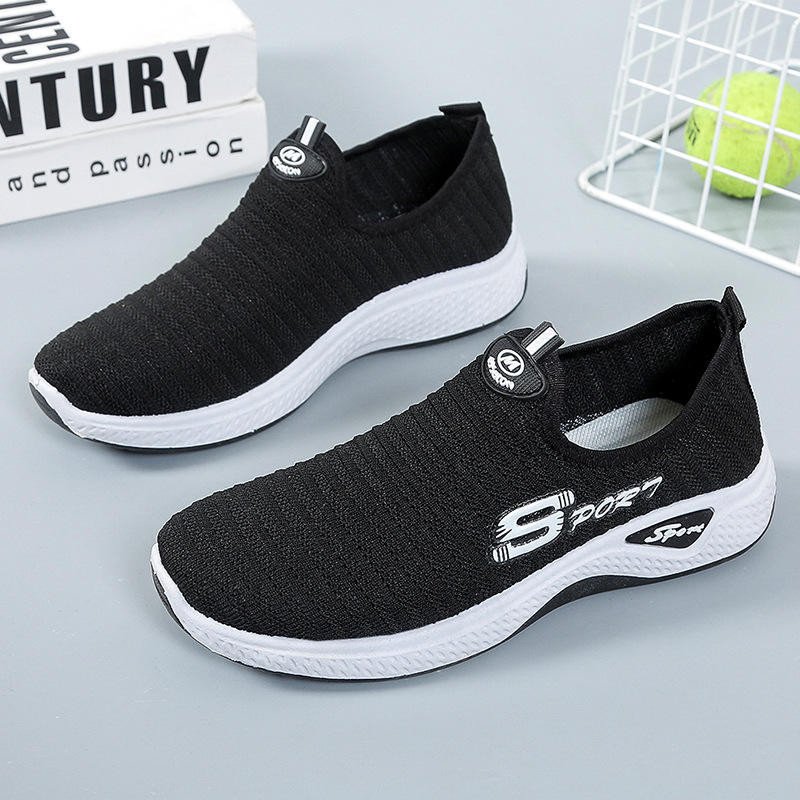 Wholesale Women's Sneakers Purple Red Black New Styles Breathable Slip-On Closure Cheap Price Woman Shoes for Spring Autumn