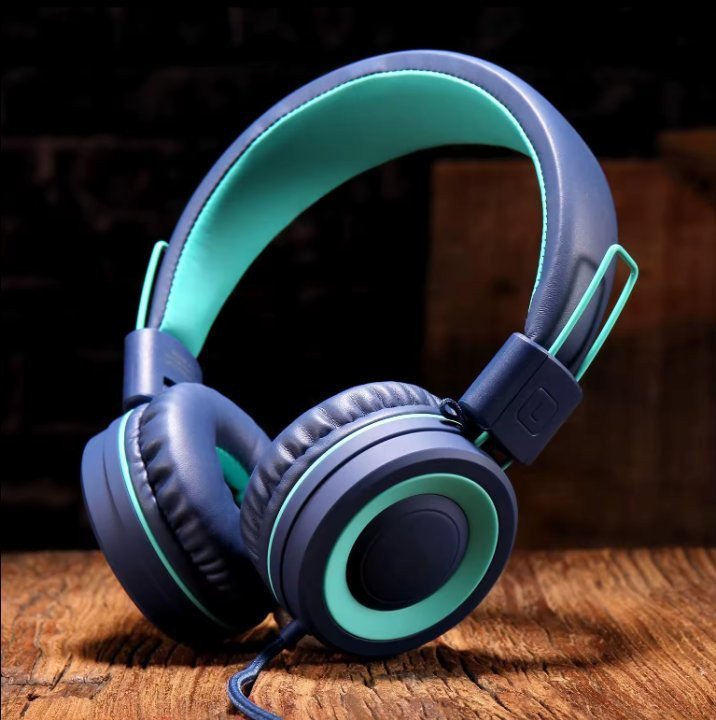 INX Kids Headphones Children's Wired Headsets with Microphone with 85dB Volume Limited Hearing Protection