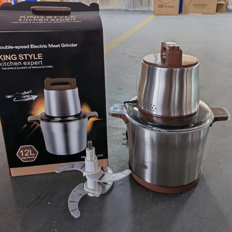 6l 8L 10L 12L 15L Household Stainless Steel Meat Chopper Blender Fufu Yam Pounding Machine Pounder Electric Meat Grinder