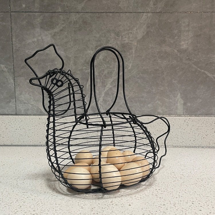 China Manufacturer Chrome Plated Chicken Wire Egg Storage Baskets
