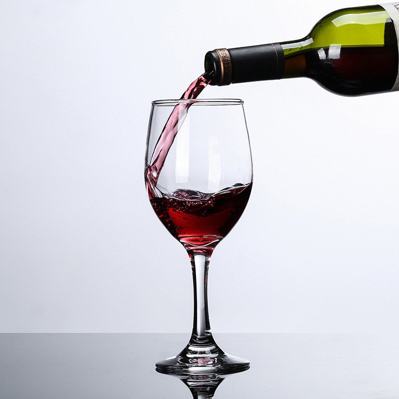 225ml Wholesale Cheap Restaurant Household Red Wine Glasses Dishwasher Standard Simple Glass Goblets