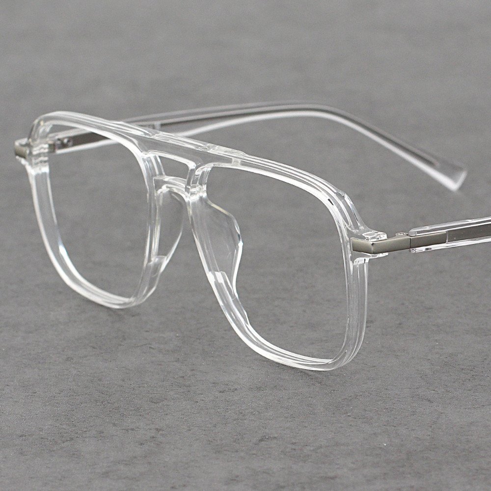 26065 Fashion Double Bridge TR90 Frame Optical Glasses Eyeglasses Frames Men