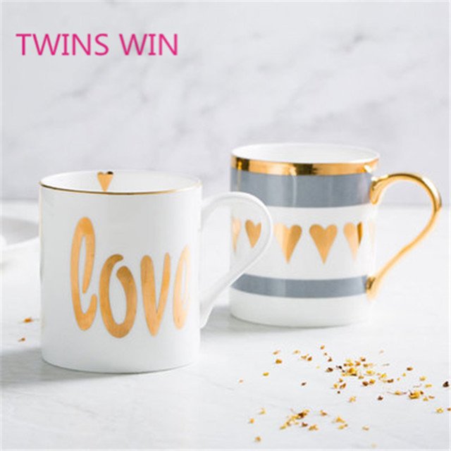 Nordic Hot Sell Porcelain Gold Coffee Mug Cup 1160