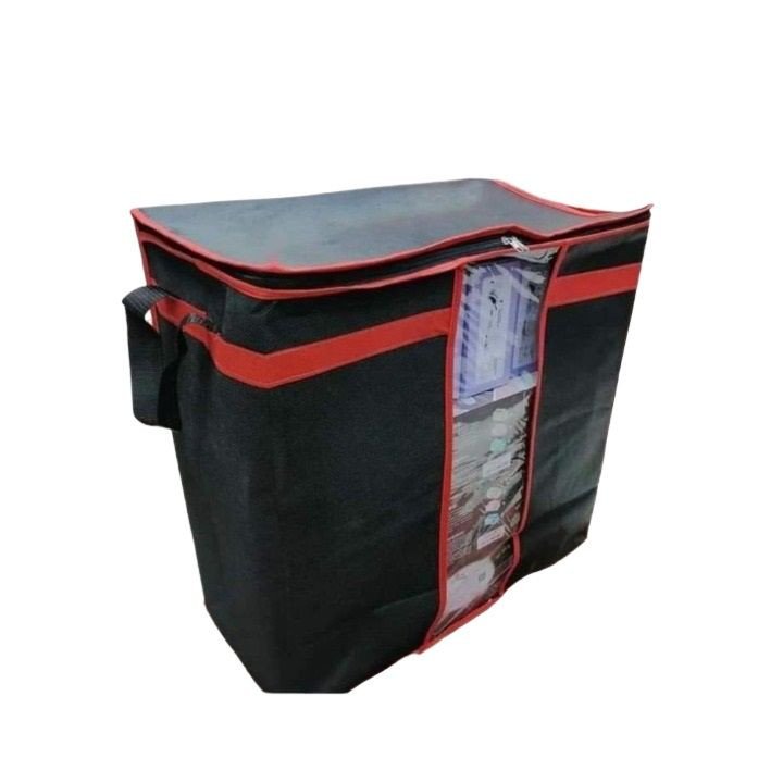 Black Storage Bag Red pati