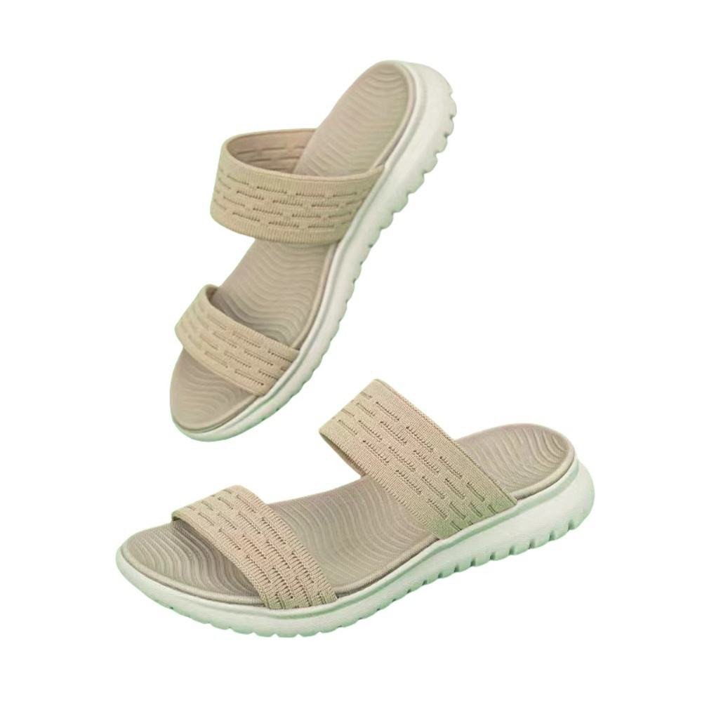 For Summer Elastic Lightweight Comfortable Slides for Age 25-45 Perfect Directly Dragged Shoes for Mom Women's Fashion Sandals