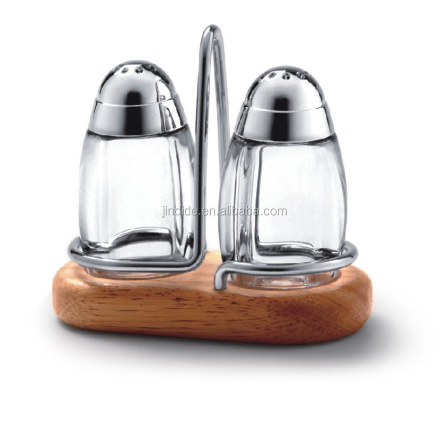 Acrylic Oil Bottle 3pcs 5pcs Condiment Set with Oak Base Transparent Cruet