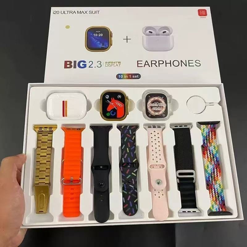 New Dial-Up Call Smartwatch Case S9ultra Companion Music Control Heart Rate Touch Screen Smartwatch Headset 2-In-1