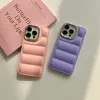 CrashStar Fashion Down Jacket Soft Silicone Shockproof Phone Case For iPhone 15 Pro Max 14 Pro Max Plus 13 Pro Max 12 11 Pro Max Anti-fall Phone Casing Cover With Electroplated Camera Protection Hot S