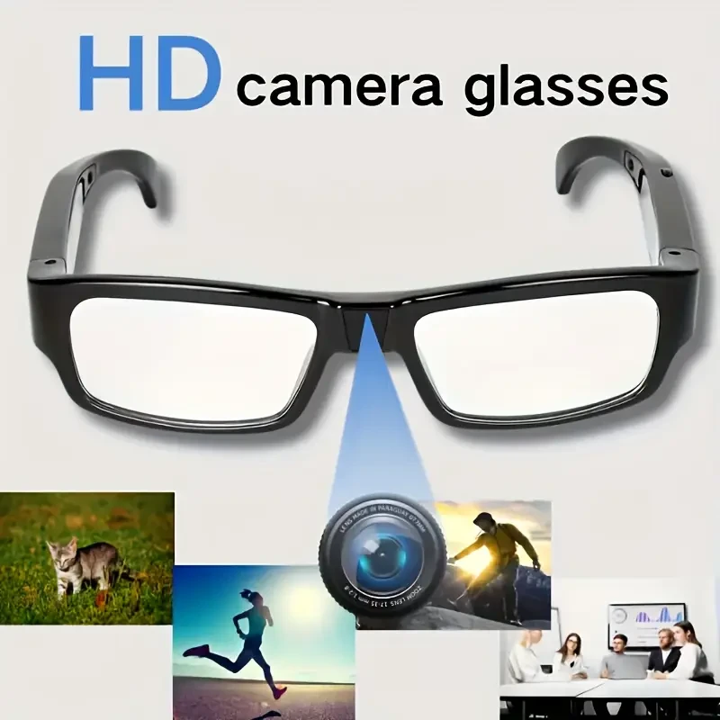 1pc HD Video Glasses Camera - 1080p Portable Digital Video Recorder with 64GB Memory Card,