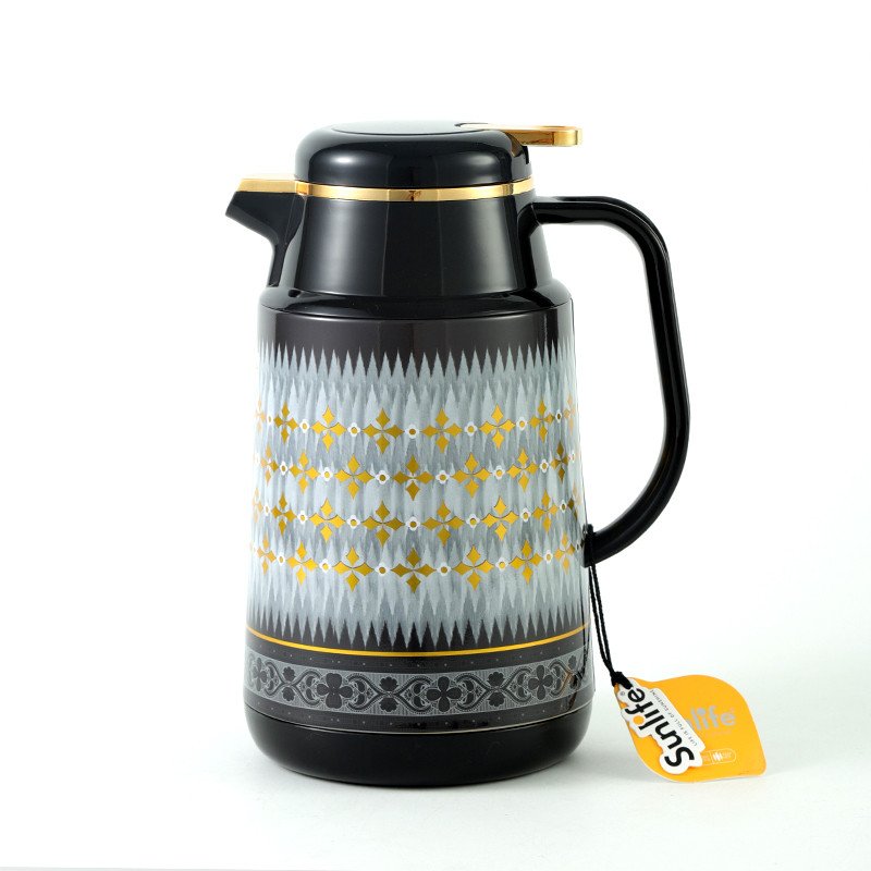 Sunlife New Arrival Iron Body 1000ml OEM Service Glass Refill Inside Arabian Coffee Pot