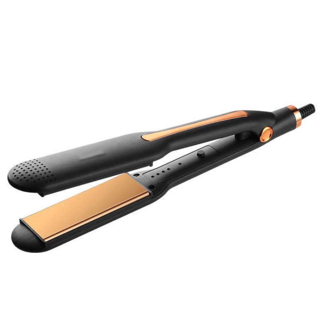 Hot Comb Straightener Zogifts hot sell 2024 Ceramic Coated Panel Wet And Dry Electric Flat Irons 2 in 1 Hair Curler