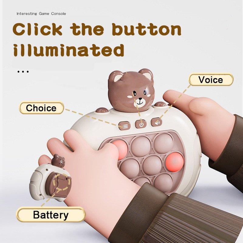 Pop Quick Push Bubble Game Console Series Toys Funny Fidget Toys For Kids Boys And Girls Anti Stress
