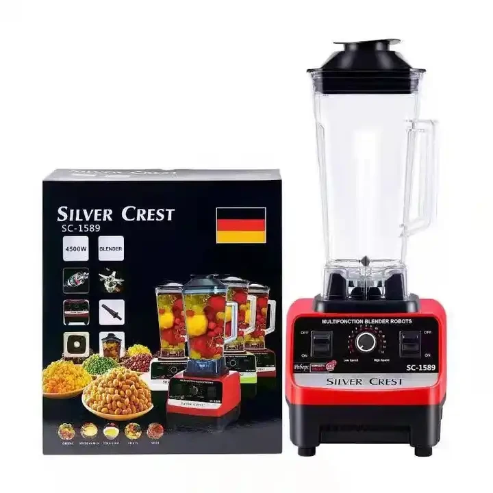 2 In 1 Kitchen Appliances Heavy Duty Commercial Mixer Smoothie Juicer Food Processor Silver Crest Blender