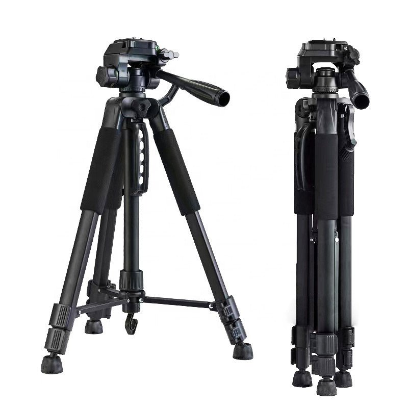 Premium Professional Tripod Phone Video Camera Ring Light Stand Tripod for Canon Aluminum Travel DSLR Camera Stand Tripod