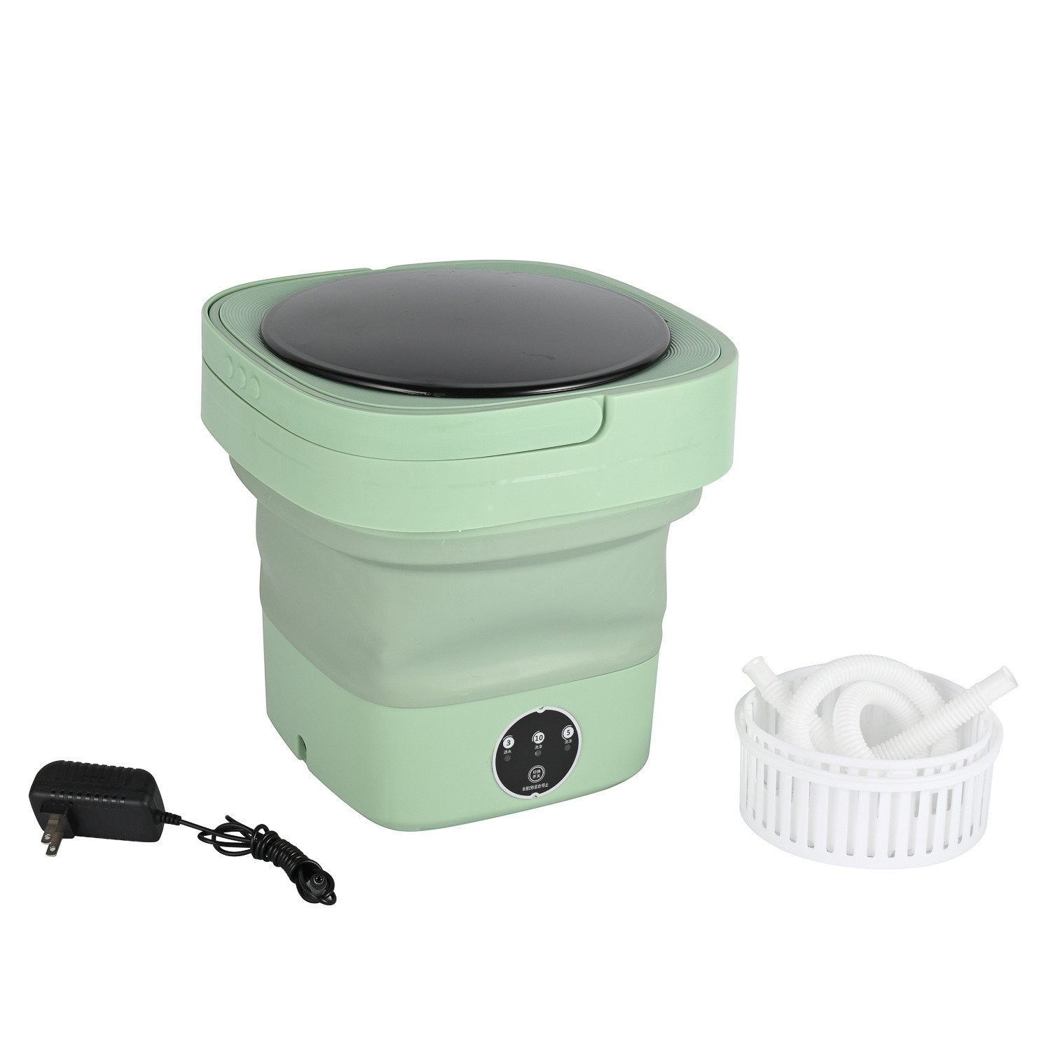 JEWIN 6L 8L 9L 10L 11L Cloth Washing Machine Portable Folding Mini Washing Machine with Adapter 40W