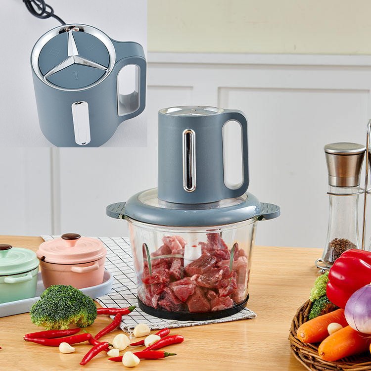 New Design 4/6 Golden Blades Pure Copper 2L 3L 5L Meat Chopper Vegetable Home Glass Stainless Steel Electric Meat Grinder