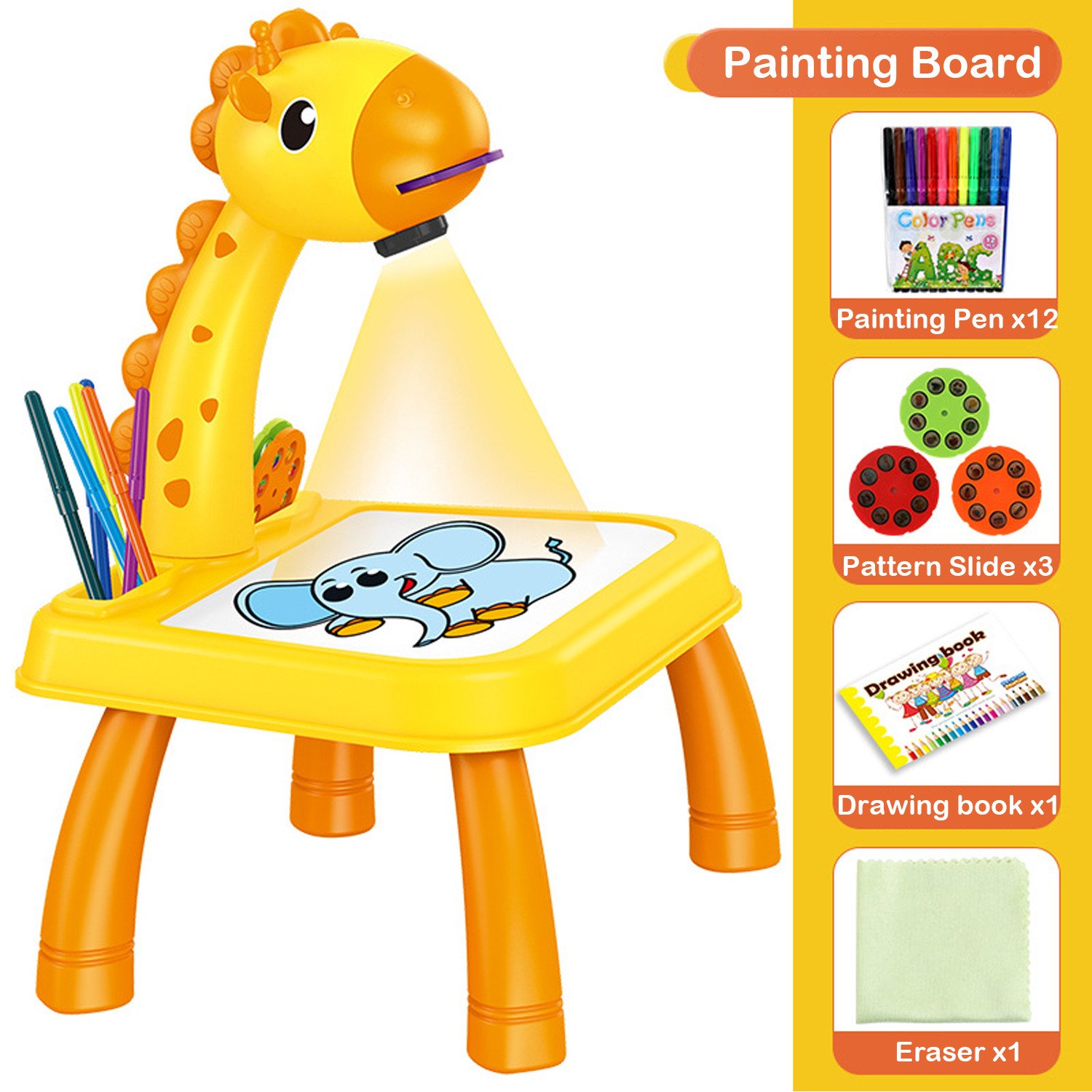 Children Projection Drawing Board LED Projector Drawing Table Toys Kids Projector Painting Board