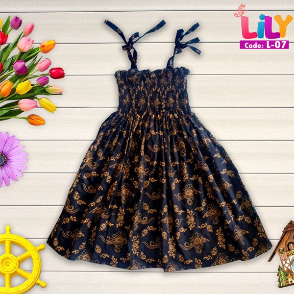 BEST SLEEVELESS SUMMAR BABY FROCK IN BLACK COLOR 2023