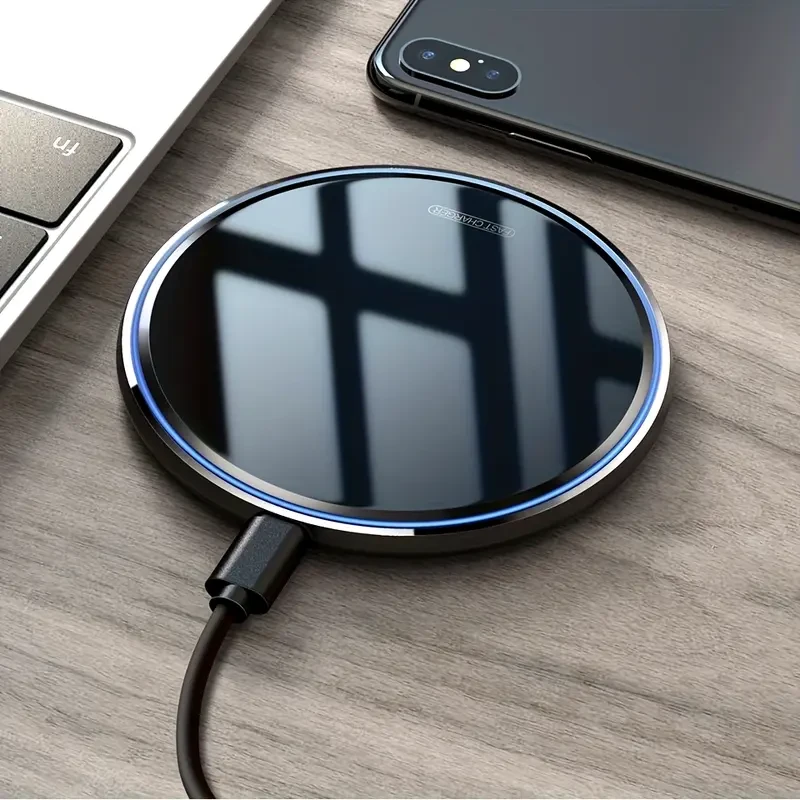ALDNOAH Fast Wireless Charger for iPhone 16 15 14 13 12 Pro Max Mini 11 XS XR X 8 Plus Airpods 4 3 2 15W, USB Type-C Charging Pad,
