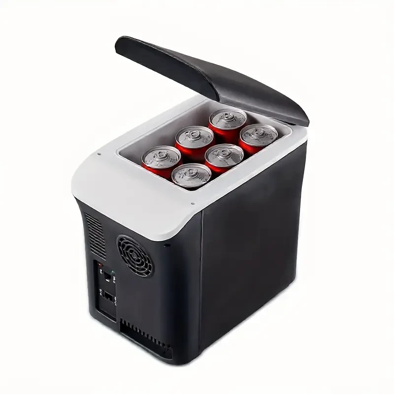 7.5LCompact Car Fridge, Portable Mini Cooler, Car Freezer for Camping, Ideal for Keeping Fruits, Beverages