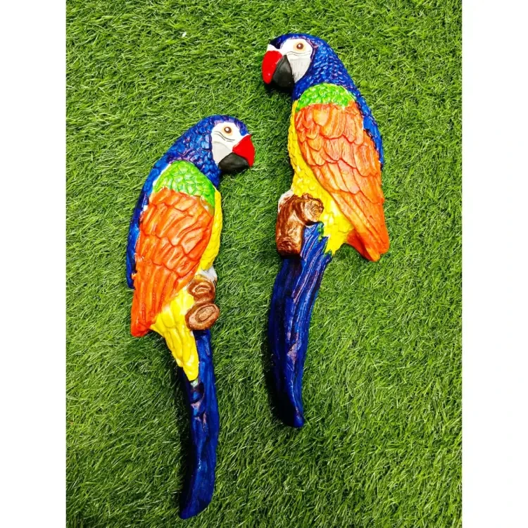 Artificial Forest Parrot Bird Animal Model Garden Lawn Yard Ornament Decor