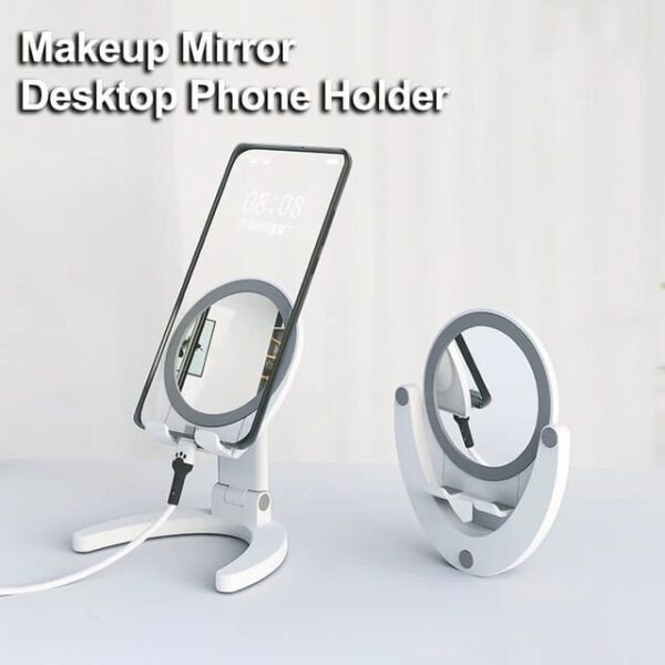 Makeup Mirror Phone Holder Adjustable Agnel Folding Universal Portable Stand