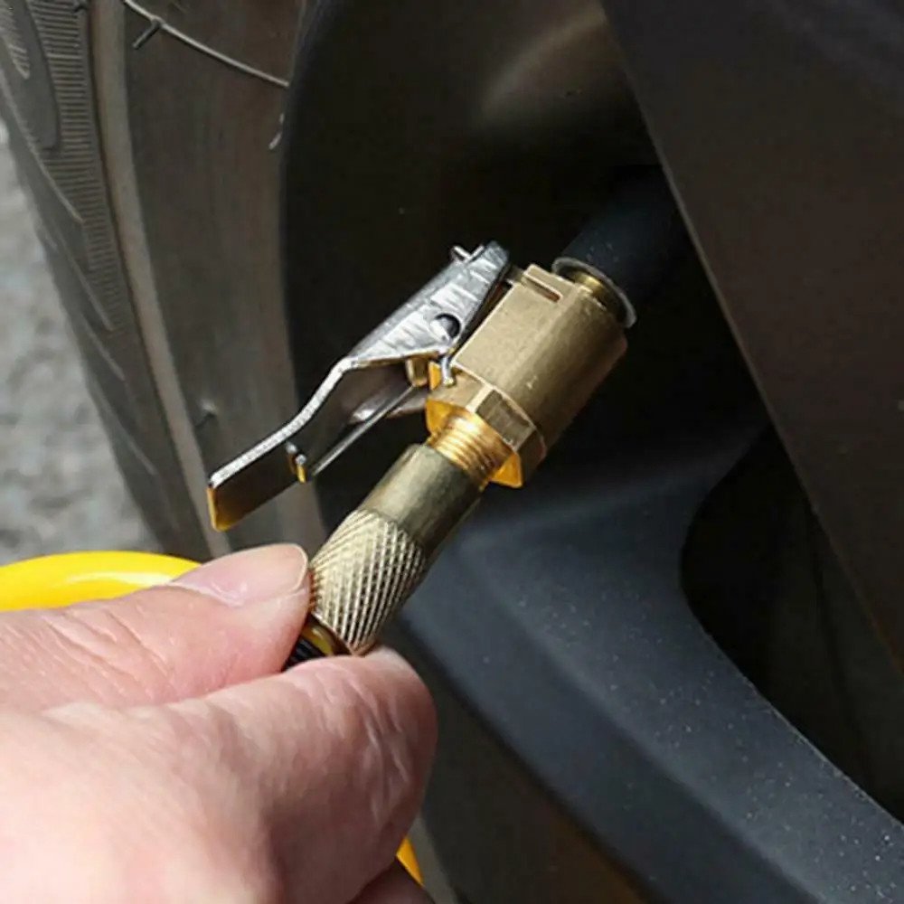 Metal Pump Nozzle Inflator Car Truck Tyre Tire Valve Air Clip Adapter Connector Car Tire Repair Tool