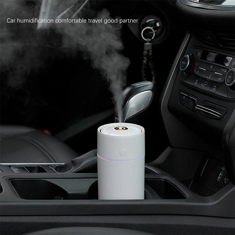 Small Portable Colorful Humidifier 250ML Water Volume 2 Mist Modes Super Quiet Humidifiers for Car Office Room Bedroom A