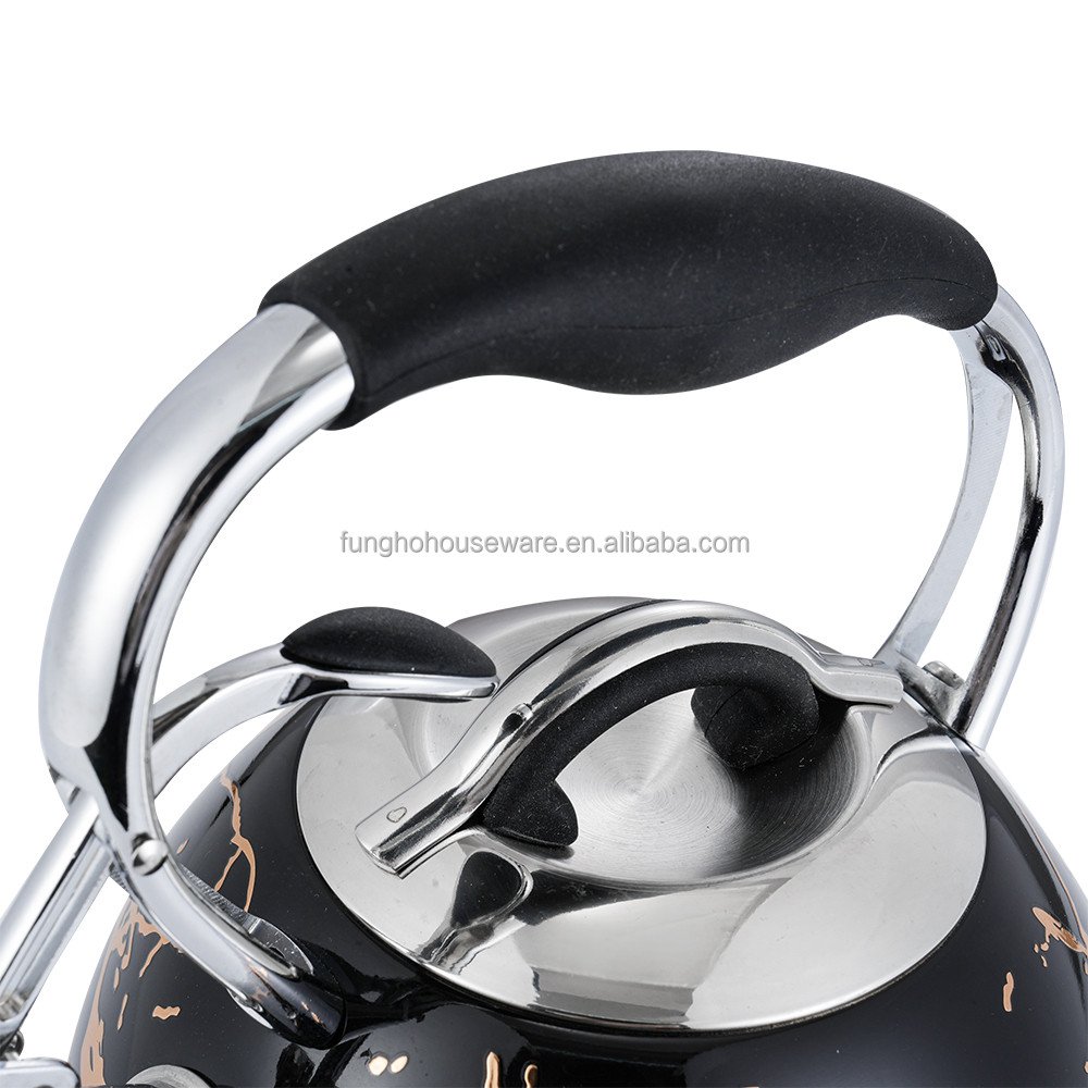 Whistling Kettle 2.5L Stainless Steel Whistle Tea Kettle Water Bottle Tea Pot Kitchenware for Gas Stove Induction Cooker