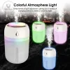 Vocoal Humidifier Air Humidifier Nano Diffuser Car Humidifier Ultrasonic Humidifier Cool Fine Mist Humidifier USB Humidifier With 7 Colors LED Lights for Home Office Car Yoga Spa
