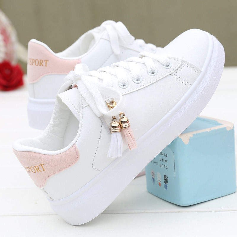 New White Shoes Walking Style Platform Sneakers Fashion Lightweight Women Non-slip Waterproof Casual Shoes