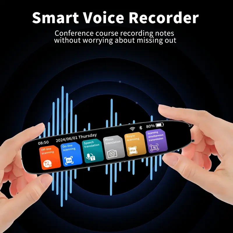 142-Language Translation Pen for Reading Disabilities - OCR Scanning, Text to Speech & AI Translation with Wireless Connectivity