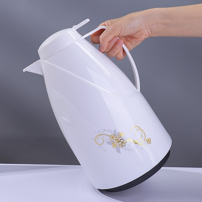 2L White Glass Pink Glass Thermal Water Bottle Vacuum Flask Tea or Coffee Pot