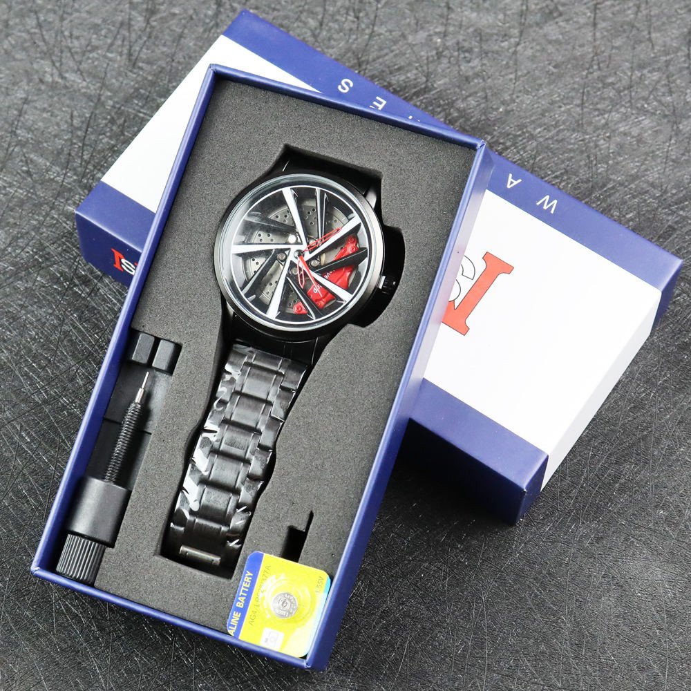 Hot Sale M11 Drop Shipping Rim Watch High Quality Wholesale Men Women Watches Quartz Spinning Waterproof Wrist Car Wheel Watch
