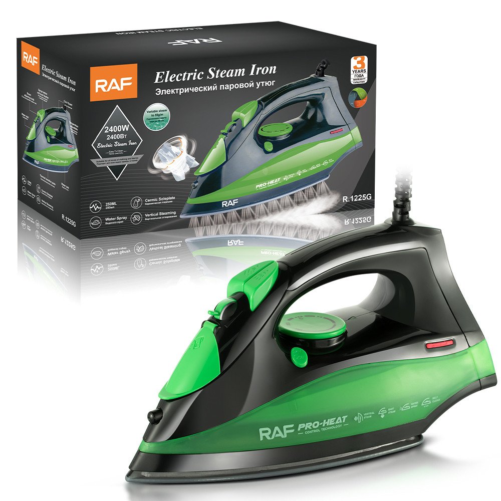 RAF Fashion Multifunctional Cheap Iron Steam 2200W Steam Press Iron Professional Electric Iron