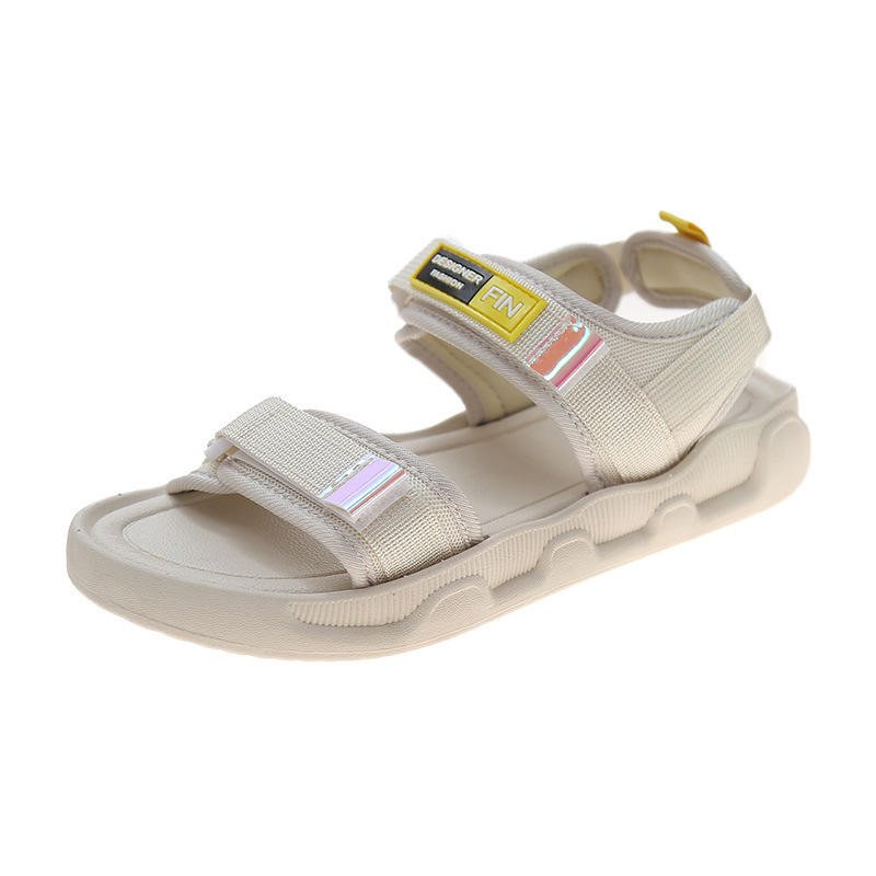 2025 Spring/Summer Trend High Quality Women's Casual Sandals Soft PVC Lining EVA Beach Students Flats Comfortable Beach Soles