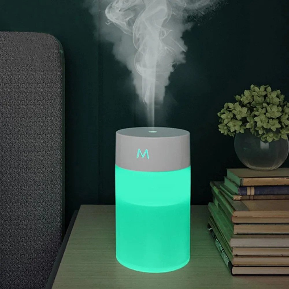 300ml Mini Air Humidifier Portable Ultrasonic Aroma Oil Diffuser