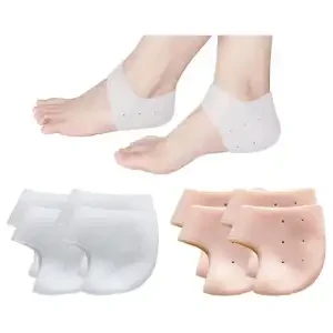 Silicone Half Heel Anti-Crack Foot Care (Set 1 Pair )