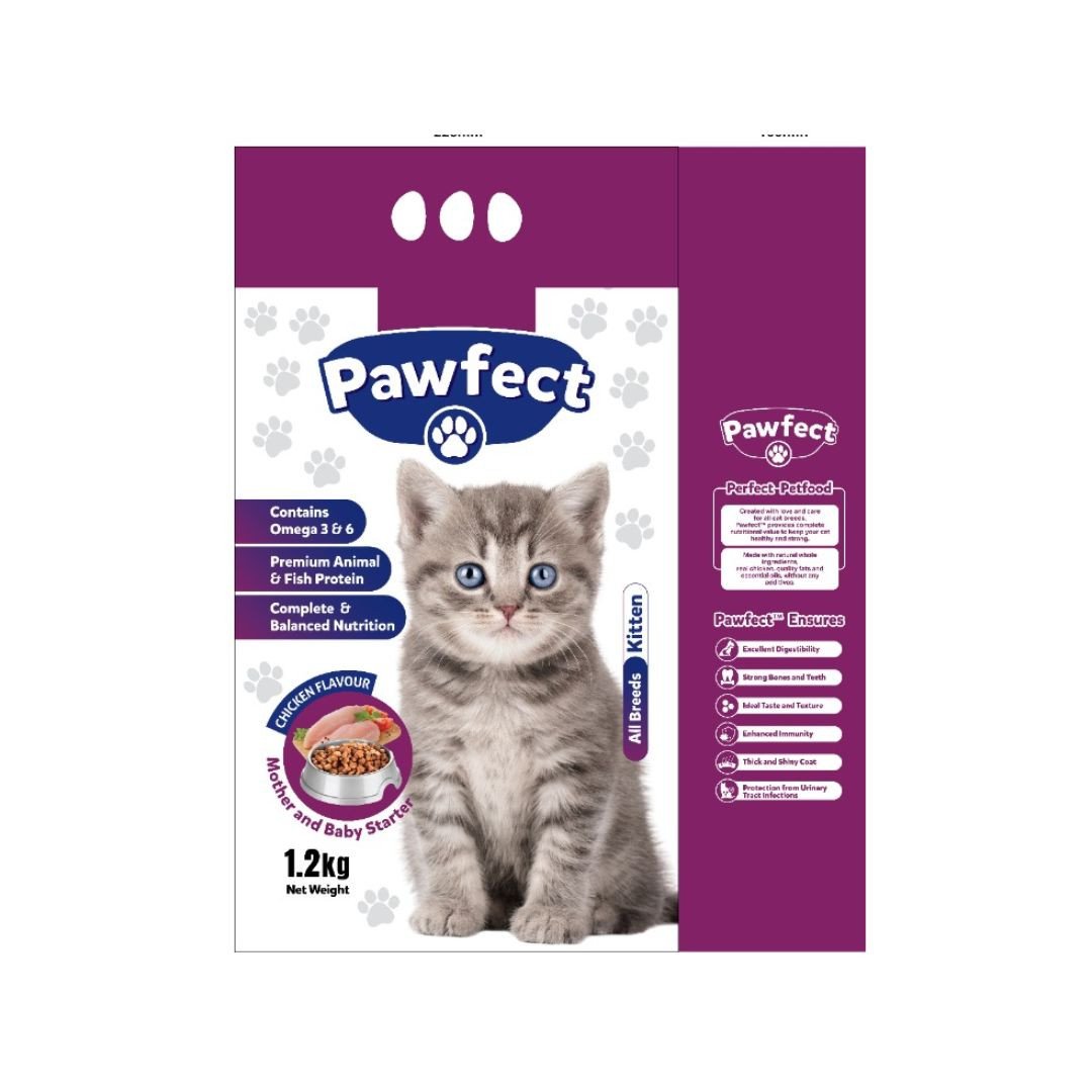 Pawfect kitten dry Food High Protein Cat Food Chicken Cat Food