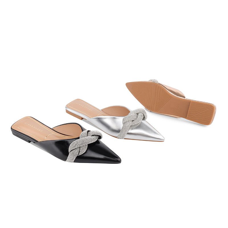 New High Quality Flats Women's Luxury Pointed Toe Flats Are Breathable and Fashionable for Summer