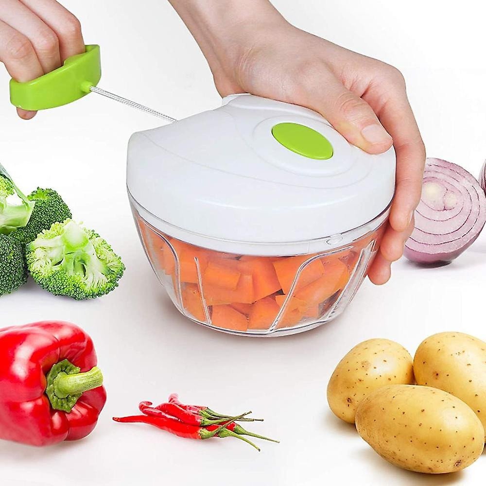 Easy Mini Chopper With 3 Blades Spin Cutter Best for Kitchen